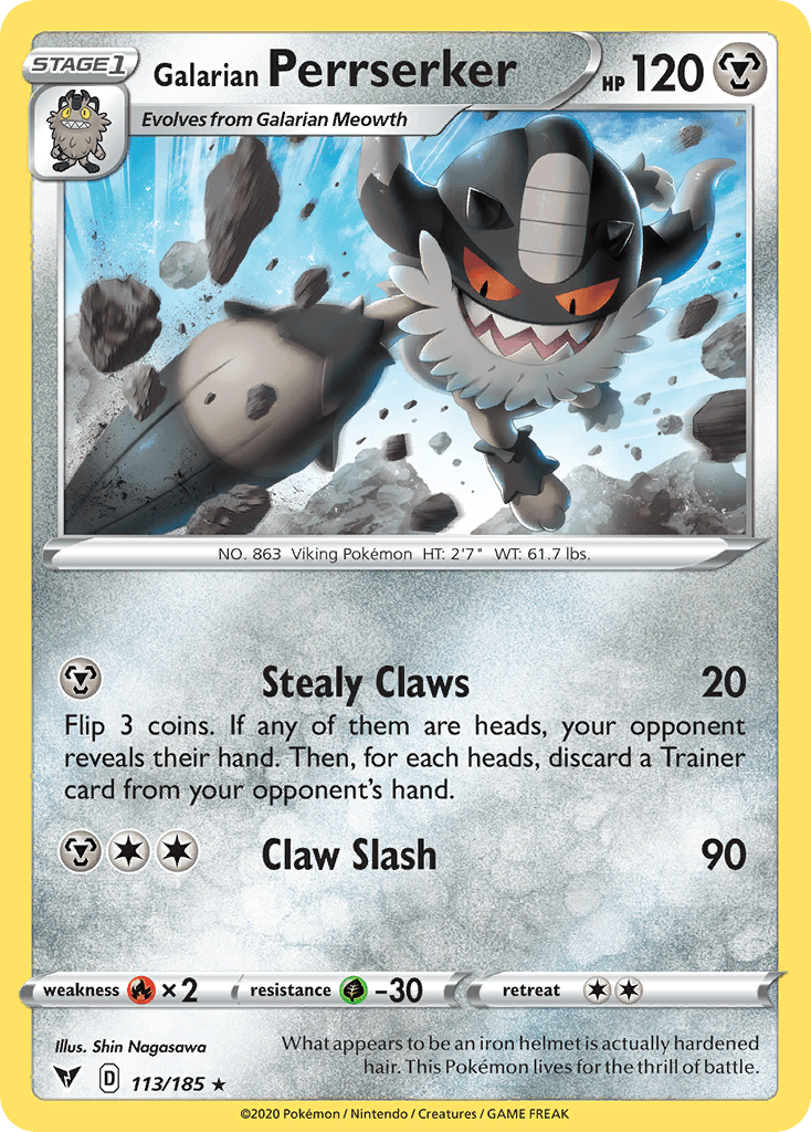 Galarian Perrserker 113/185