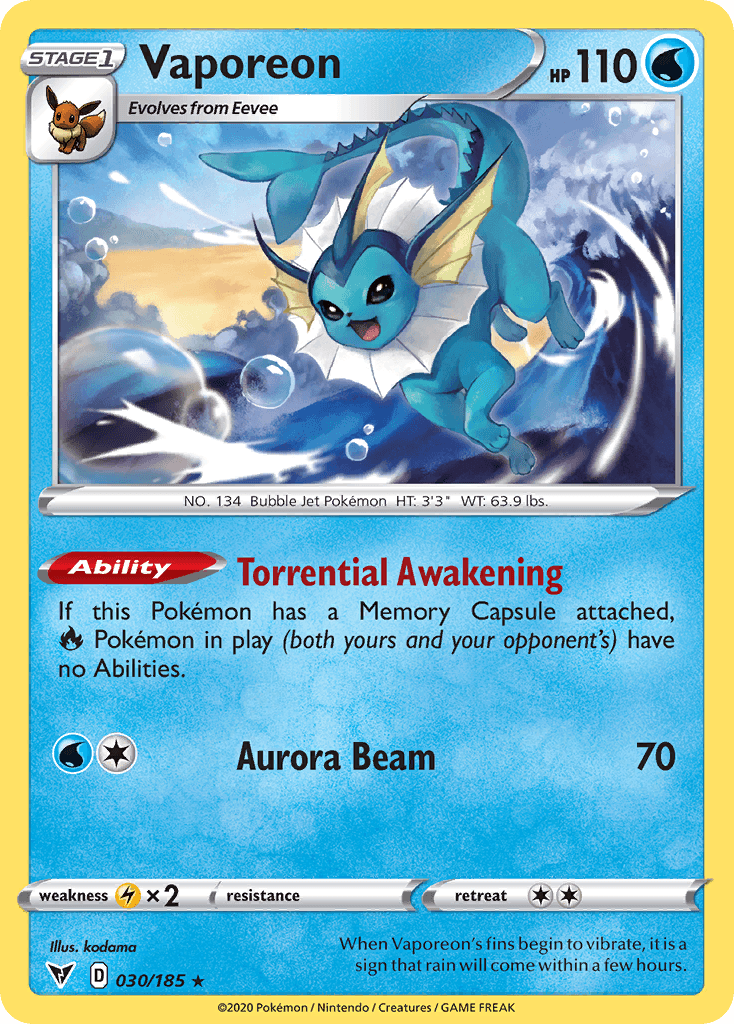 Vaporeon 30/185