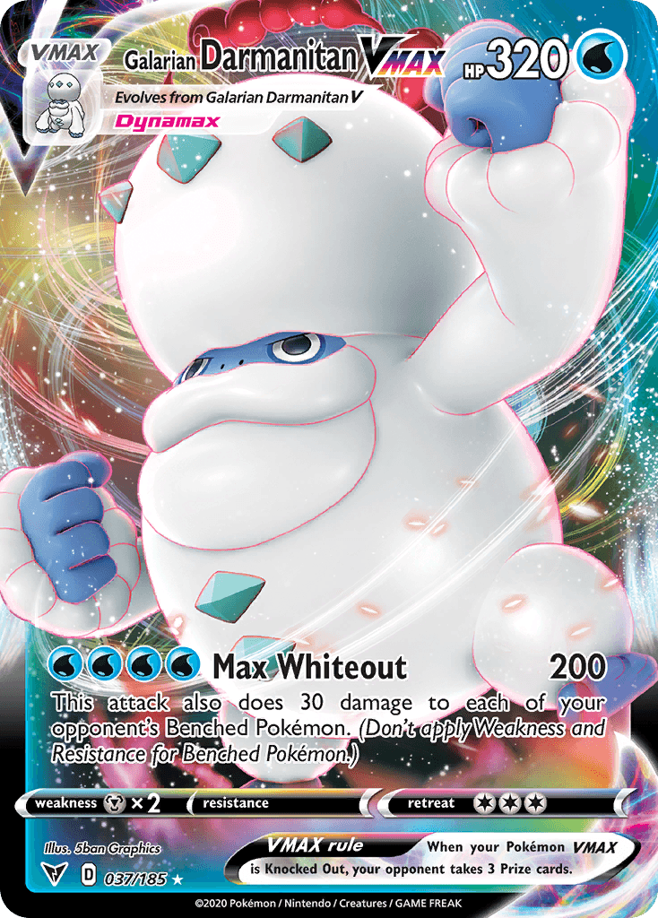 Galarian Darmanitan VMAX 37/185