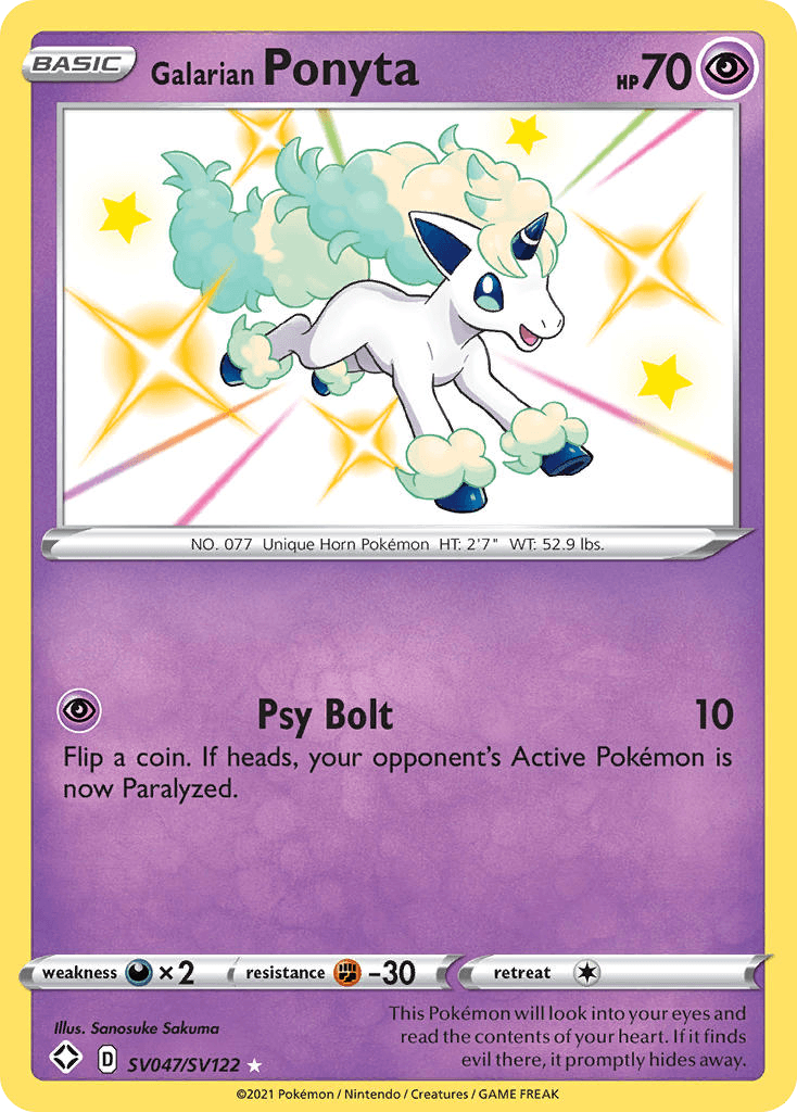 Galarian Ponyta SV047/122