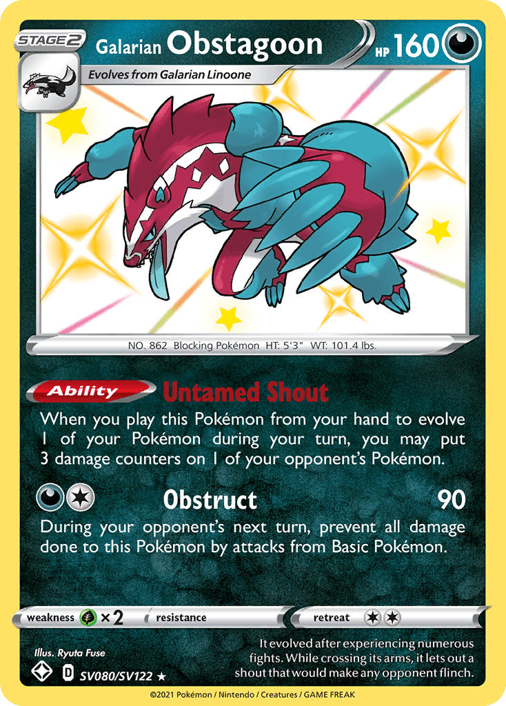 Galarian Obstagoon SV080/122