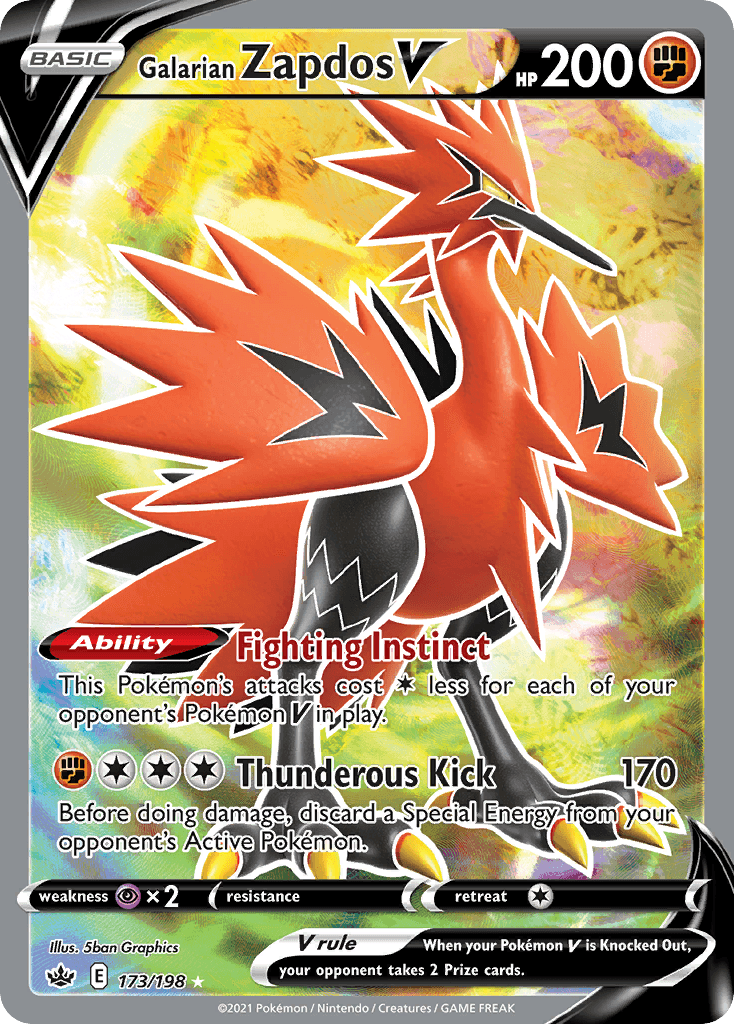 Galarian Zapdos V 173/198