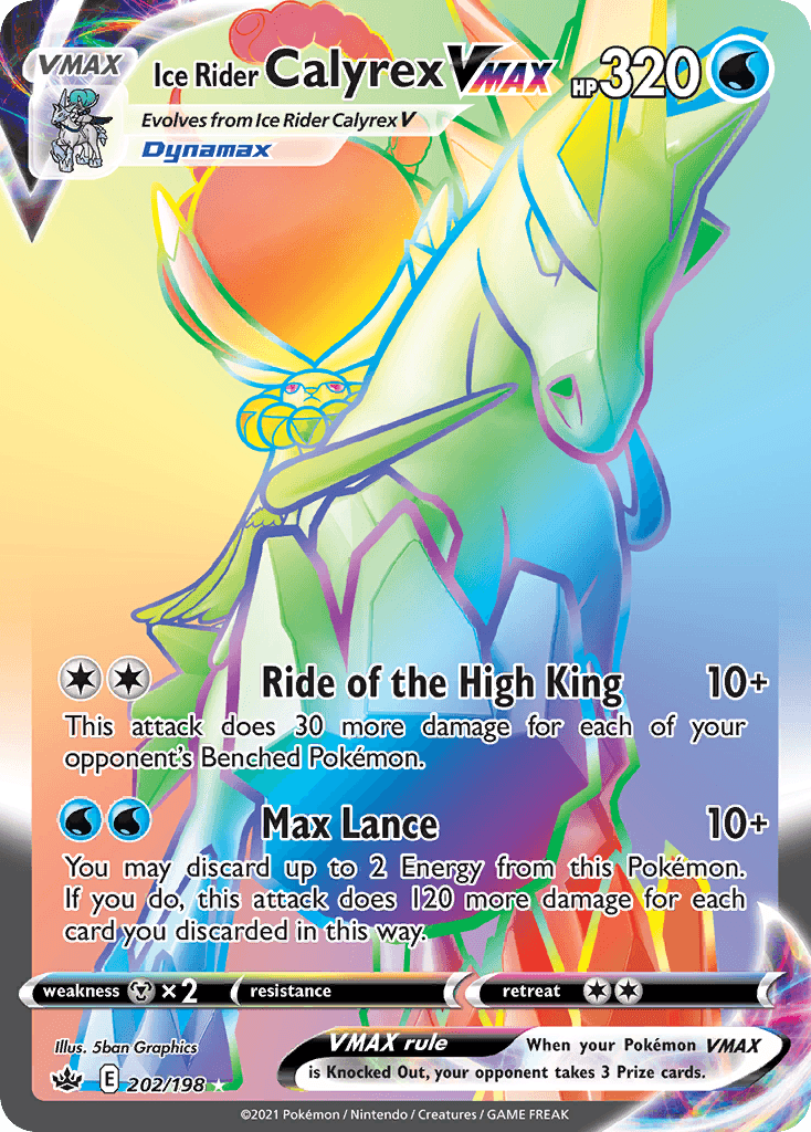 Ice Rider Calyrex VMAX 202/198