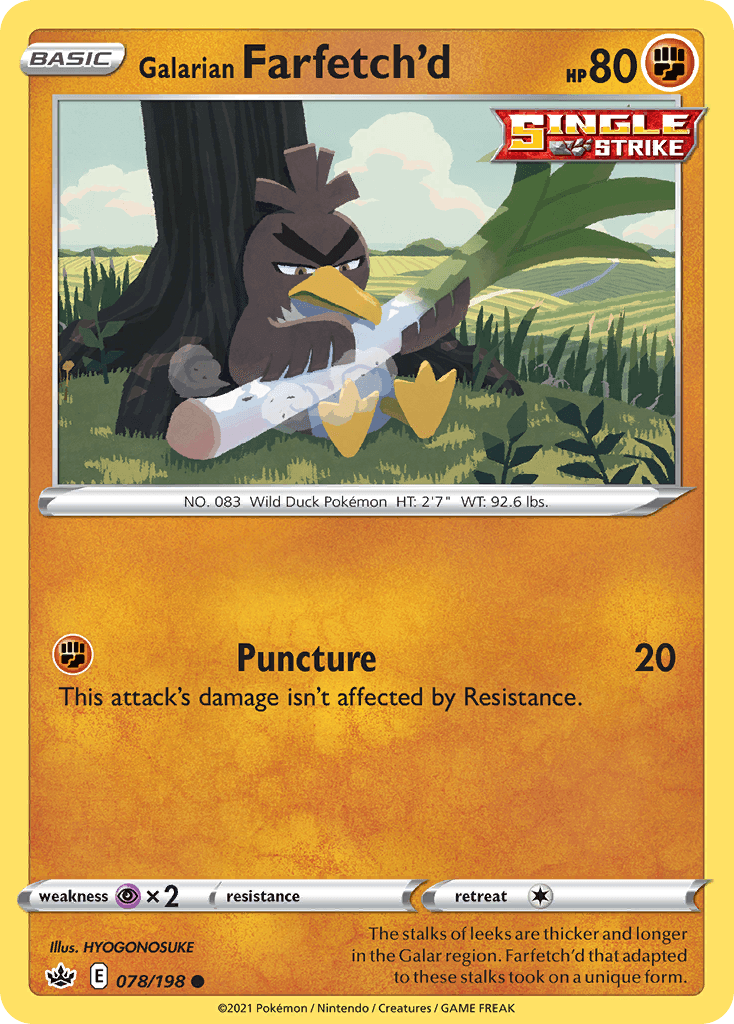Galarian Farfetch'd 78/198