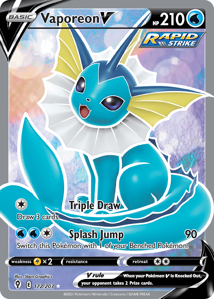 Vaporeon V 172/203