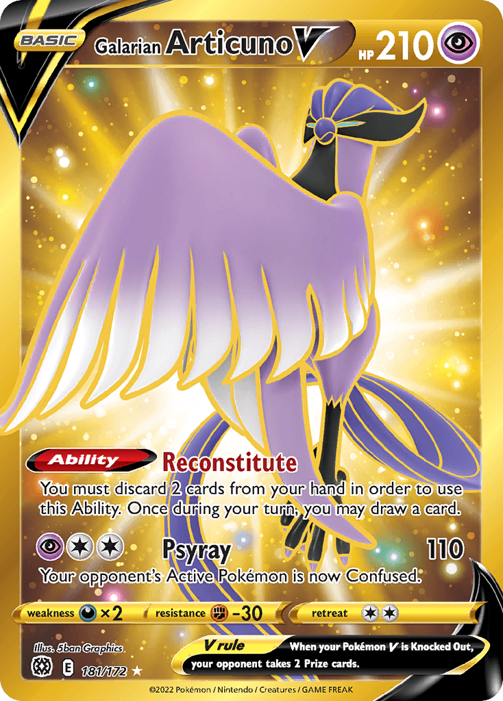 Galarian Articuno V 181/172