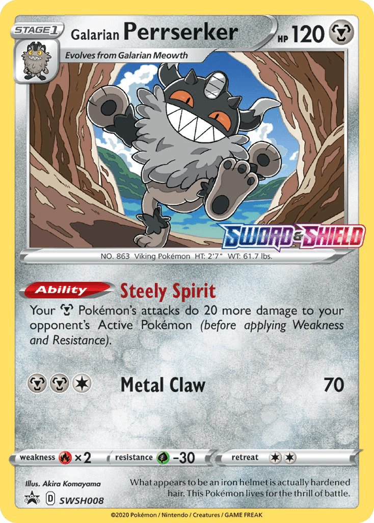 Galarian Perrserker SWSH008/307
