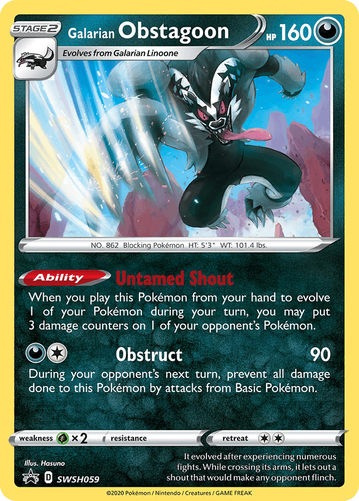 Galarian Obstagoon SWSH059/307