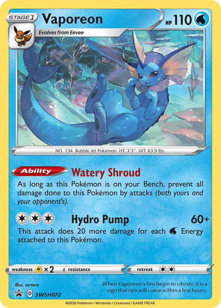Vaporeon SWSH072/307