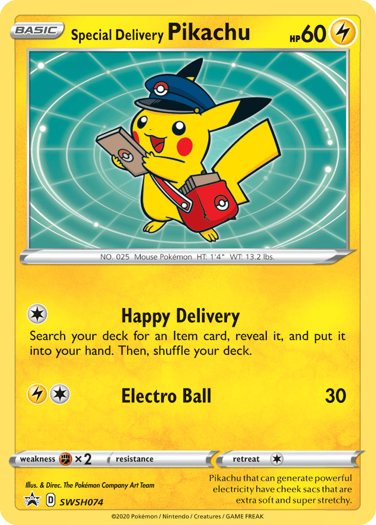 Special Delivery Pikachu SWSH074/307