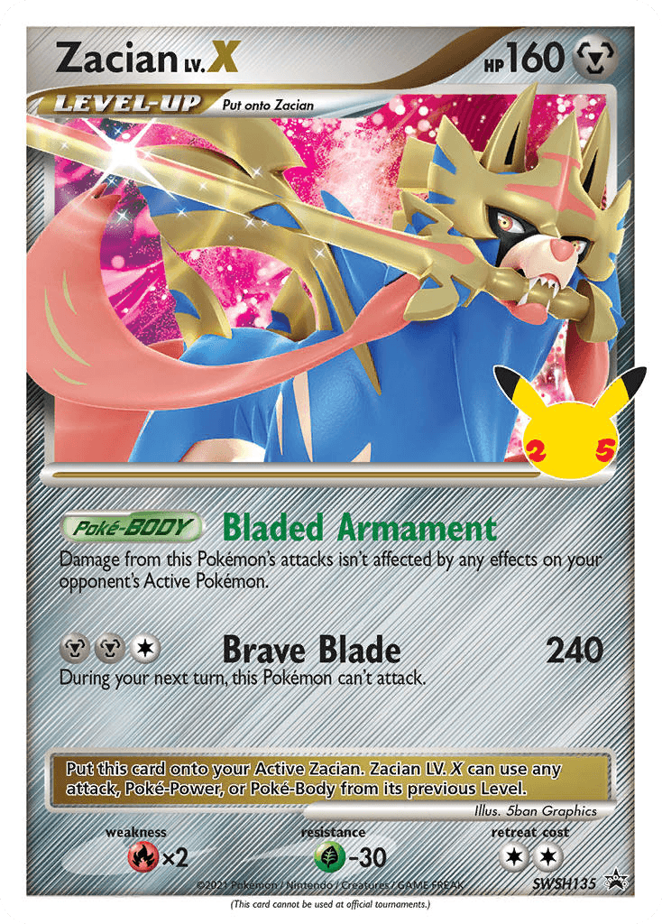 Zacian LV.X SWSH135/307