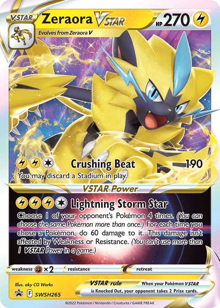 Zeraora VSTAR SWSH265/307