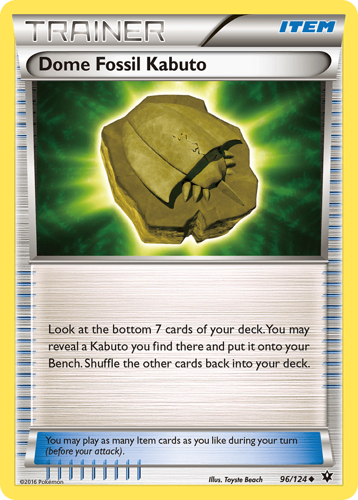 Dome Fossil Kabuto 96/124