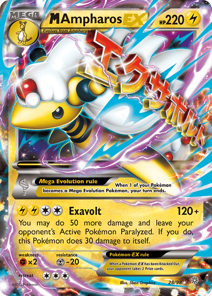 M Ampharos-EX 28/98