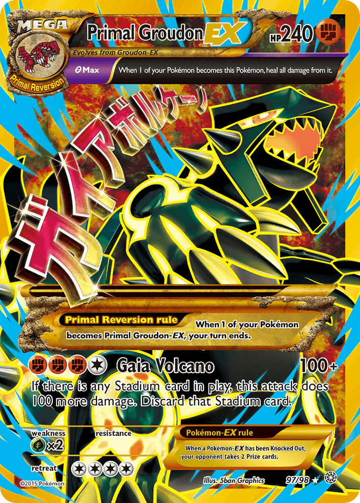 Primal Groudon-EX 97/98