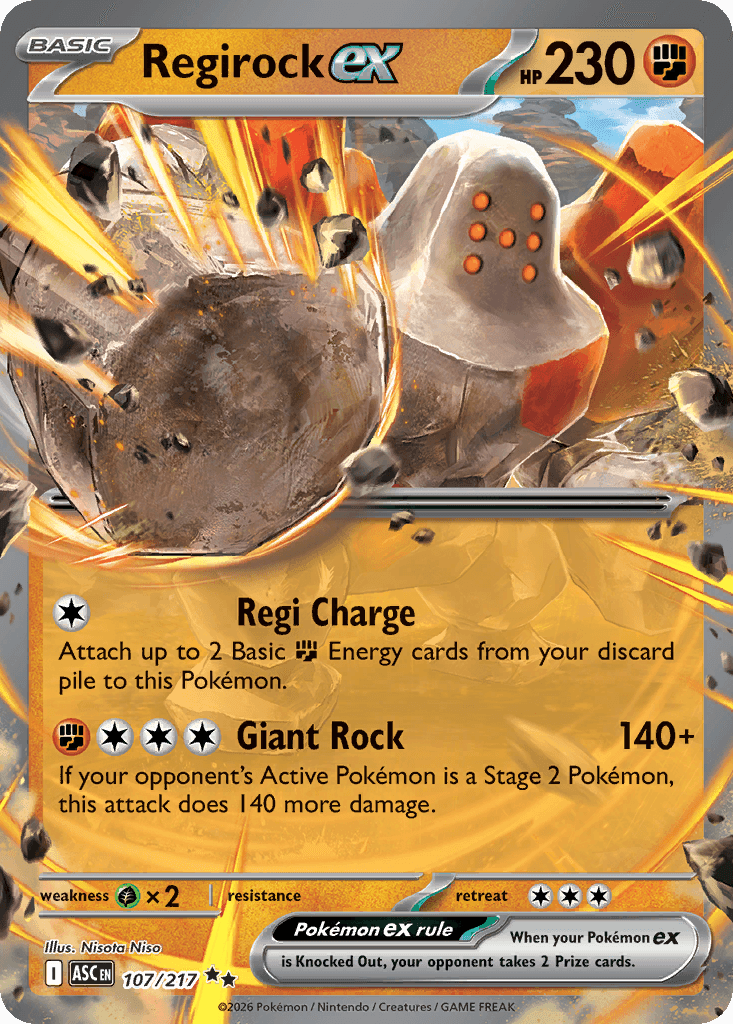 Regirock ex 107/217