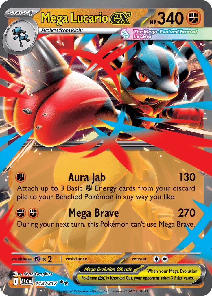Mega Lucario ex 113/217