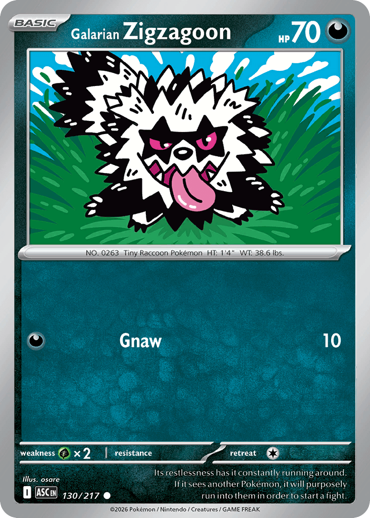 Galarian Zigzagoon 130/217