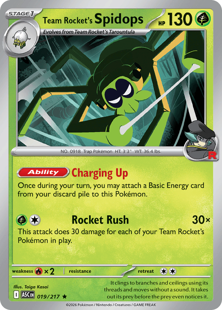 Team Rocket's Spidops 19/217