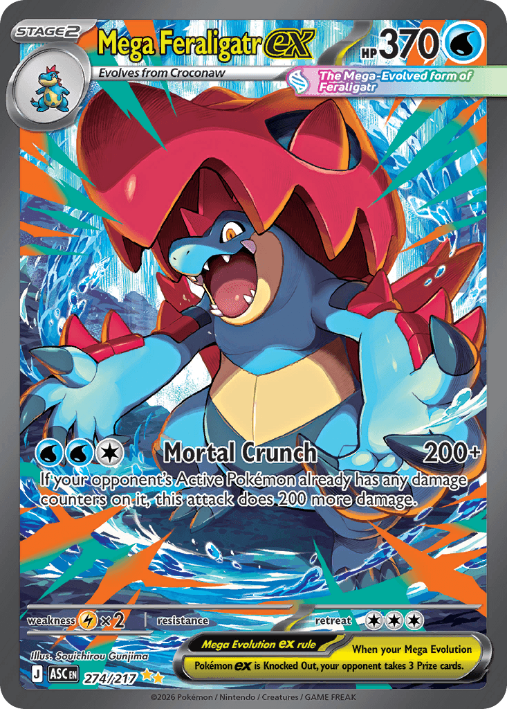 Mega Feraligatr ex 274/217