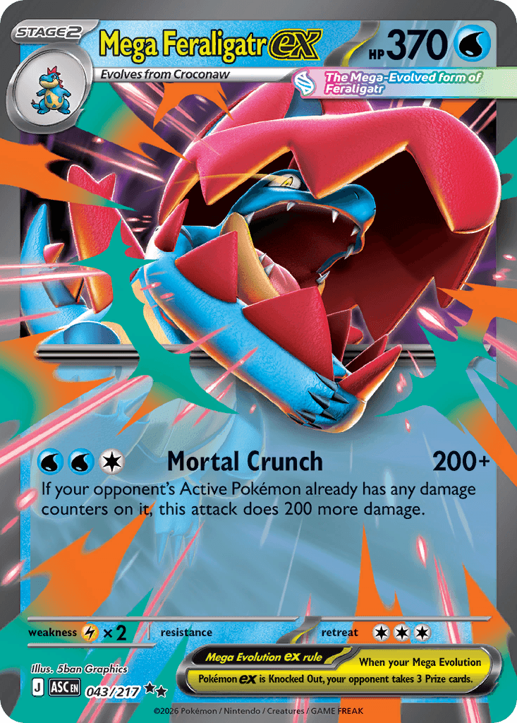 Mega Feraligatr ex 43/217