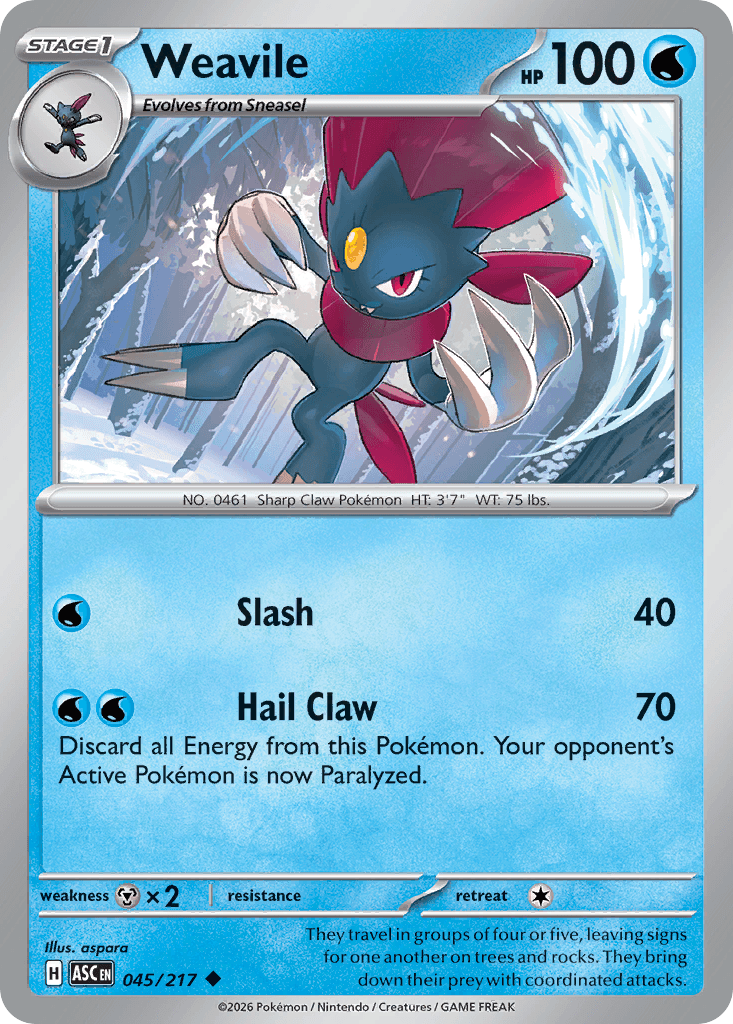 Weavile 45/217
