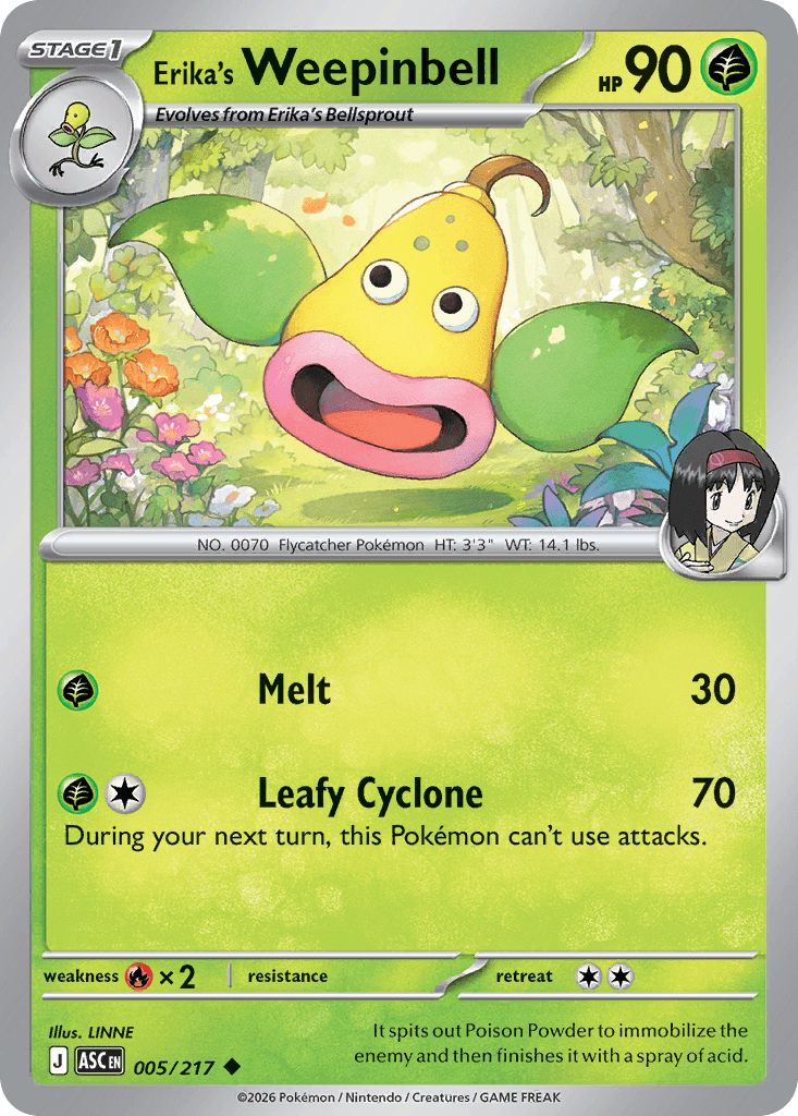 Erika's Weepinbell 5/217