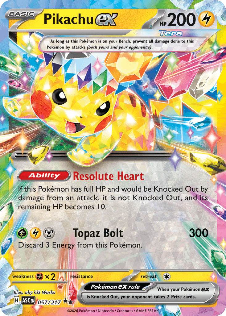 Pikachu ex 57/217