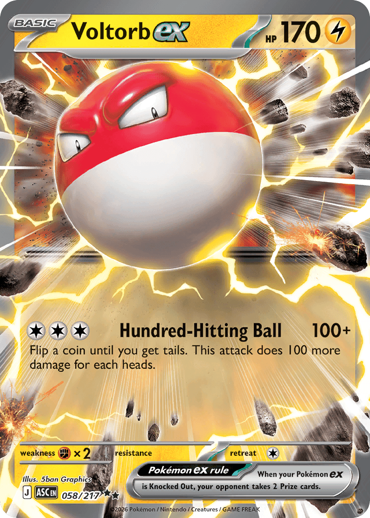 Voltorb ex 58/217