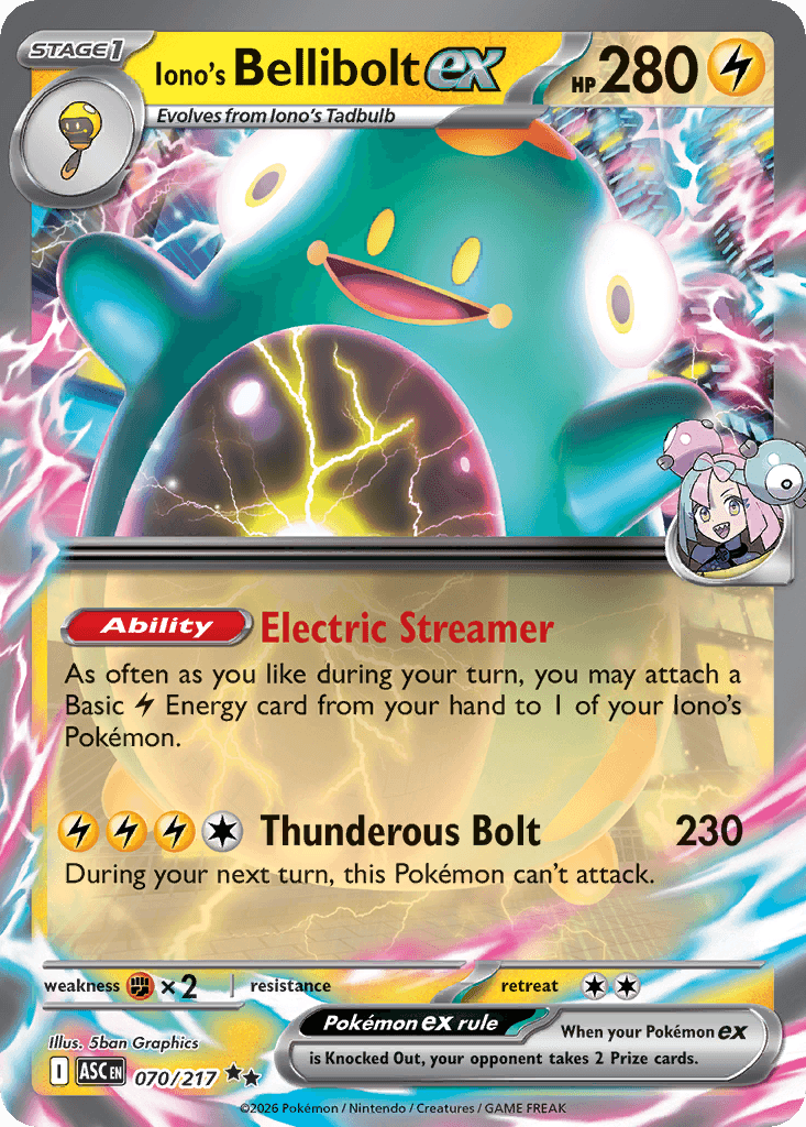 Iono's Bellibolt ex 70/217