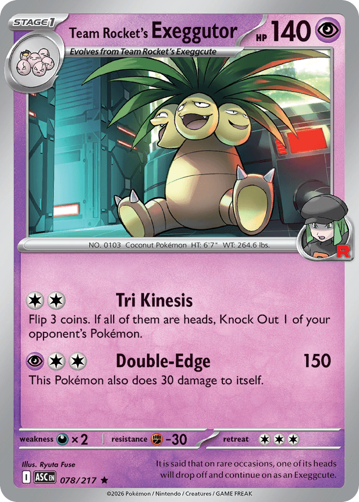 Team Rocket's Exeggutor 78/217