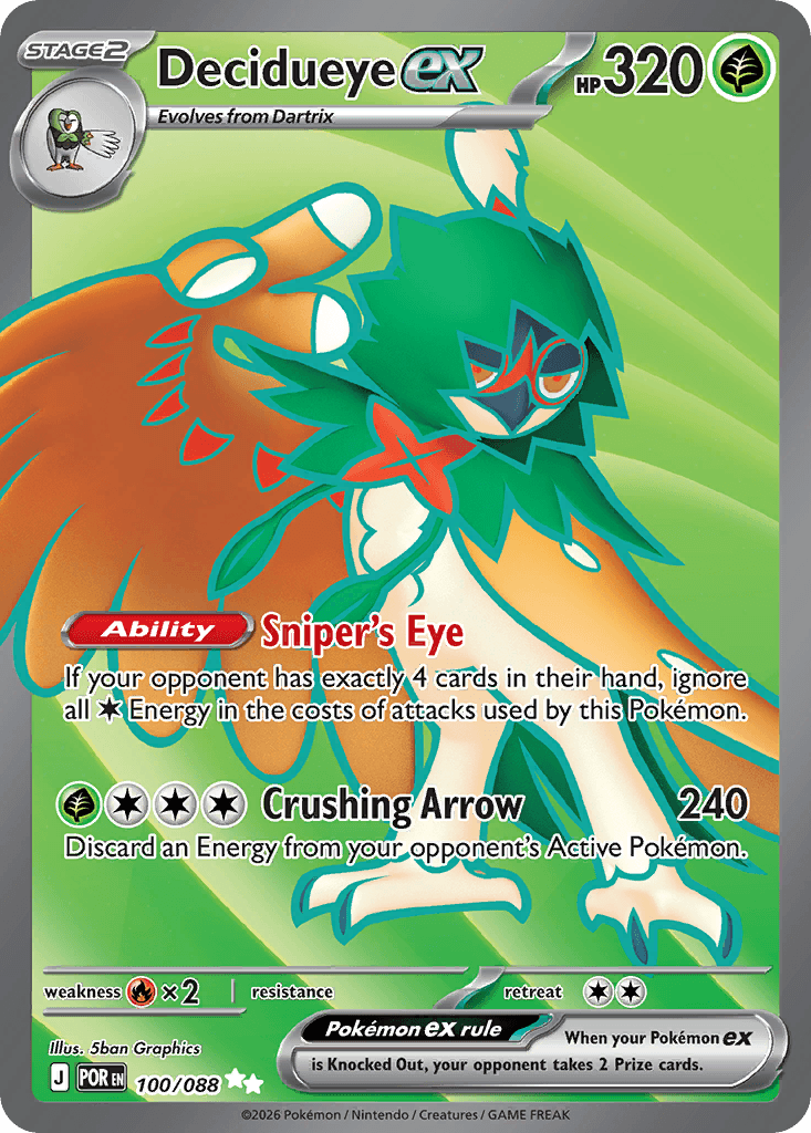 Decidueye ex 100/88