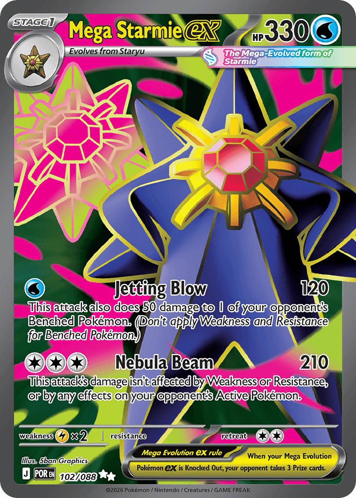 Mega Starmie ex 102/88