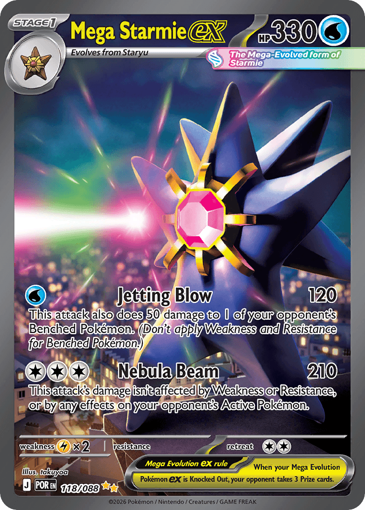 Mega Starmie ex 118/88