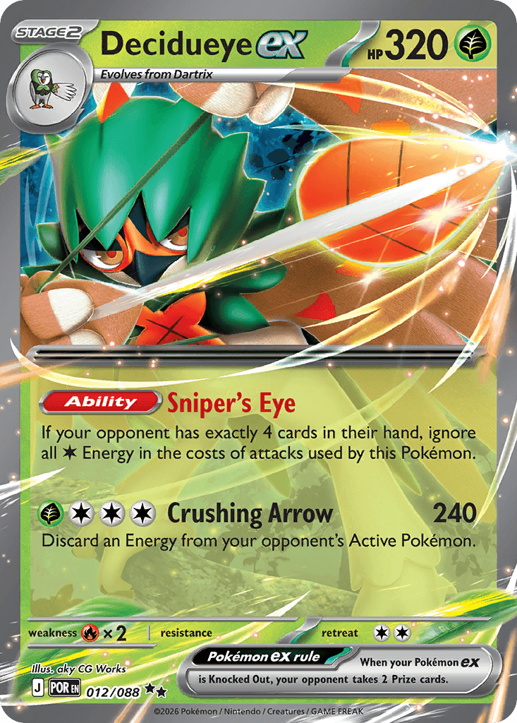 Decidueye ex 12/88
