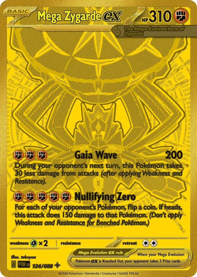 Mega Zygarde ex 124/88