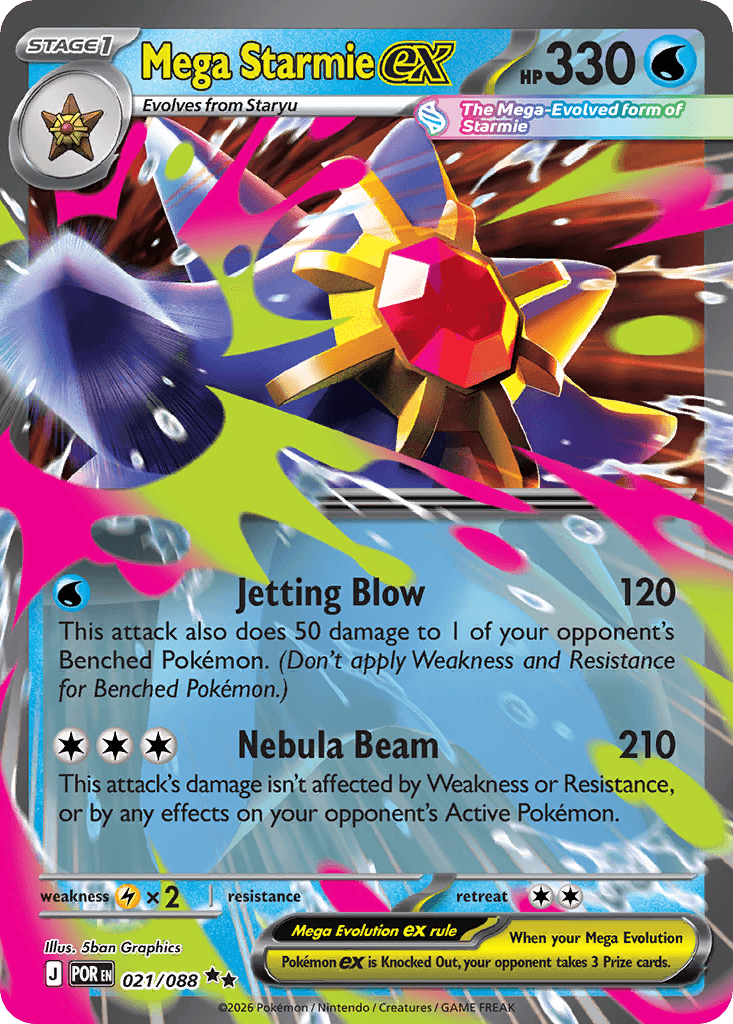 Mega Starmie ex 21/88