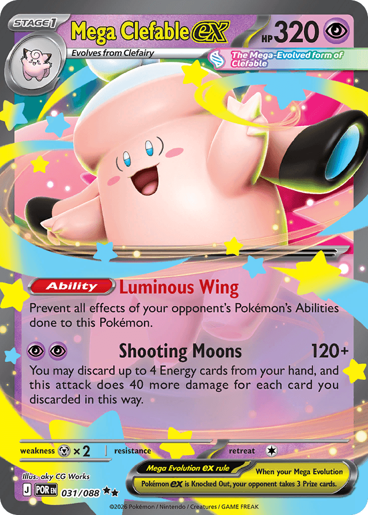Mega Clefable ex 31/88