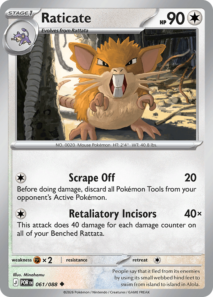 Raticate 61/88