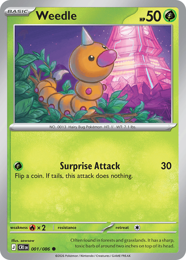 Weedle 1/86