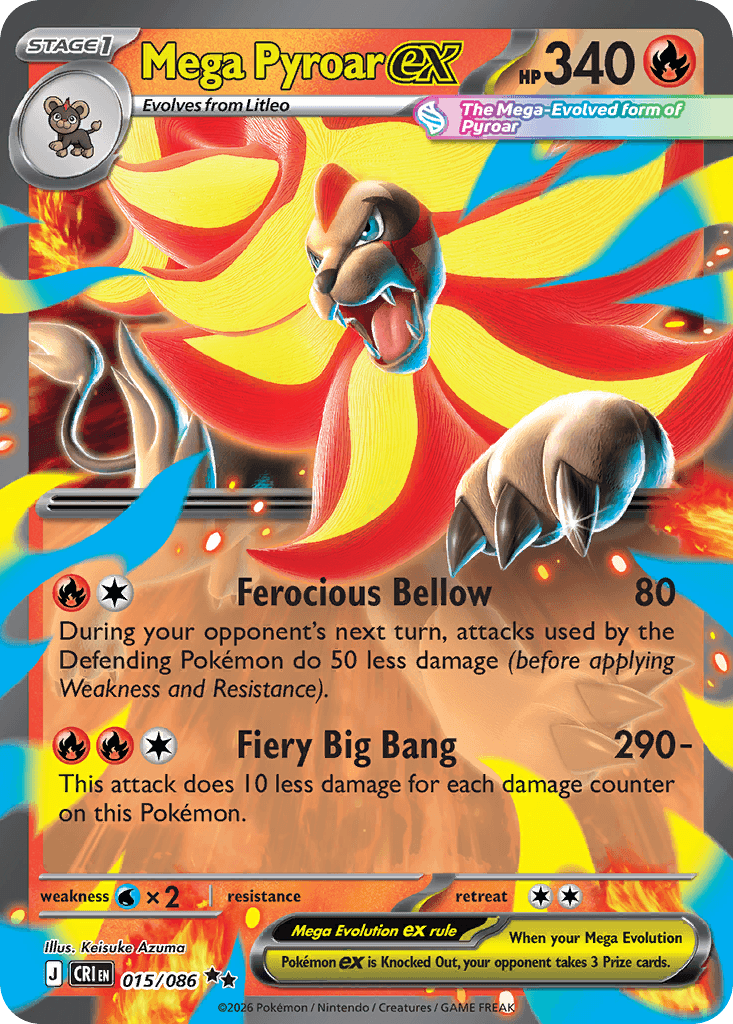 Mega Pyroar ex 15/86