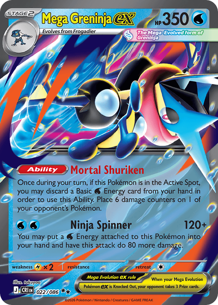 Mega Greninja ex 22/86