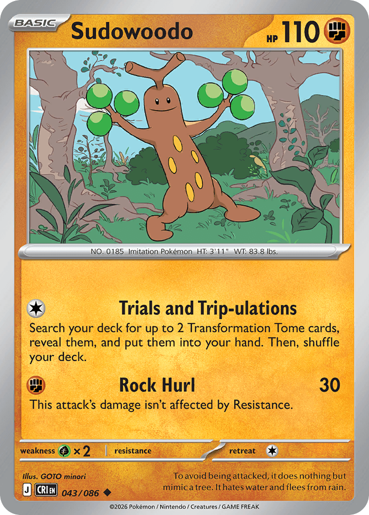 Sudowoodo 43/86