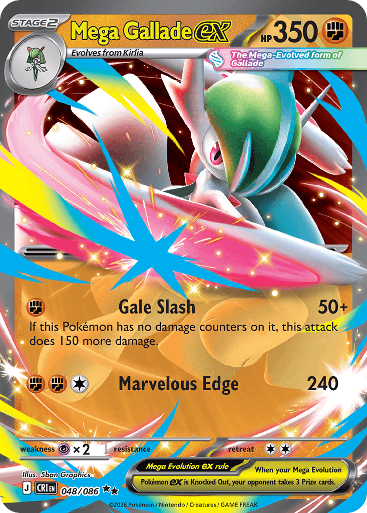 Mega Gallade ex 48/86