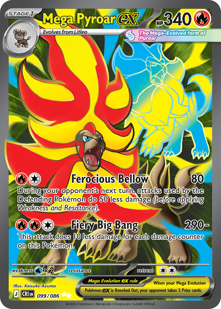 Mega Pyroar ex 99/86