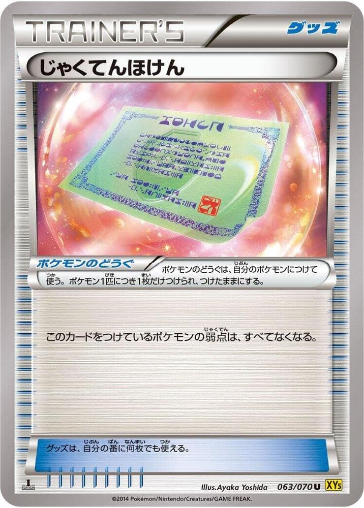Weakness Policy 063/70