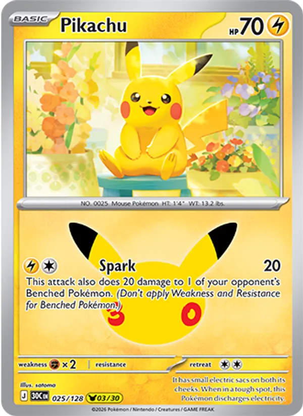 Pikachu 025/128