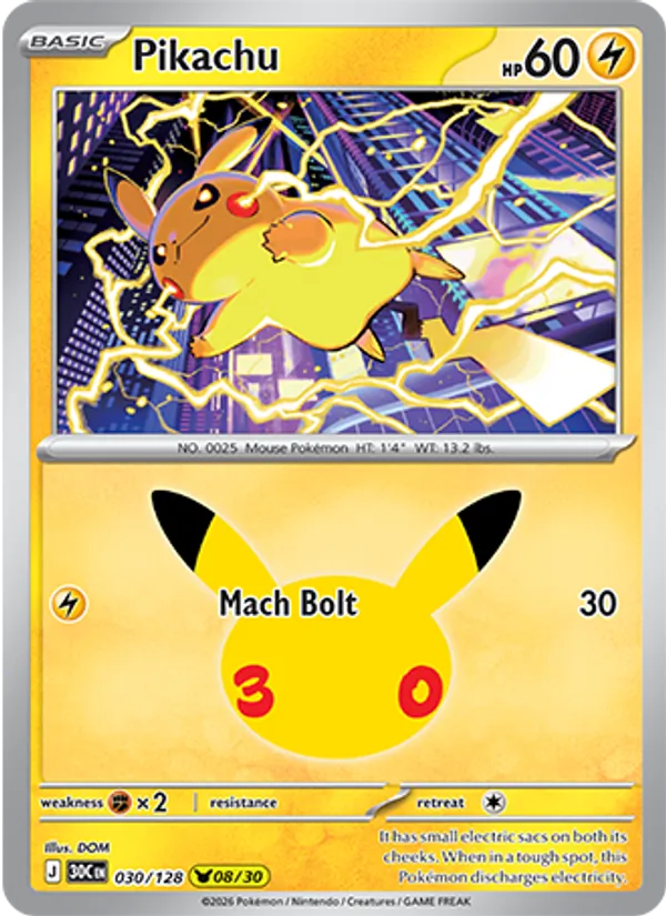 Pikachu 030/128