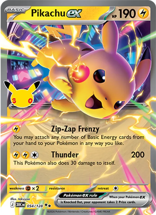 Pikachu ex 054/128