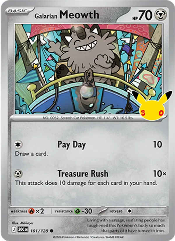 Galarian Meowth 101/128